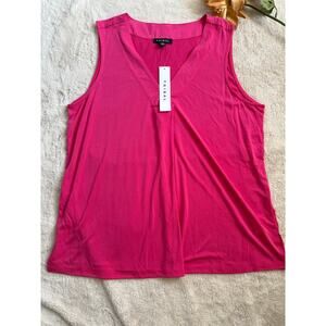 Tribal Pink V-Neck Tank Top Size L NWT